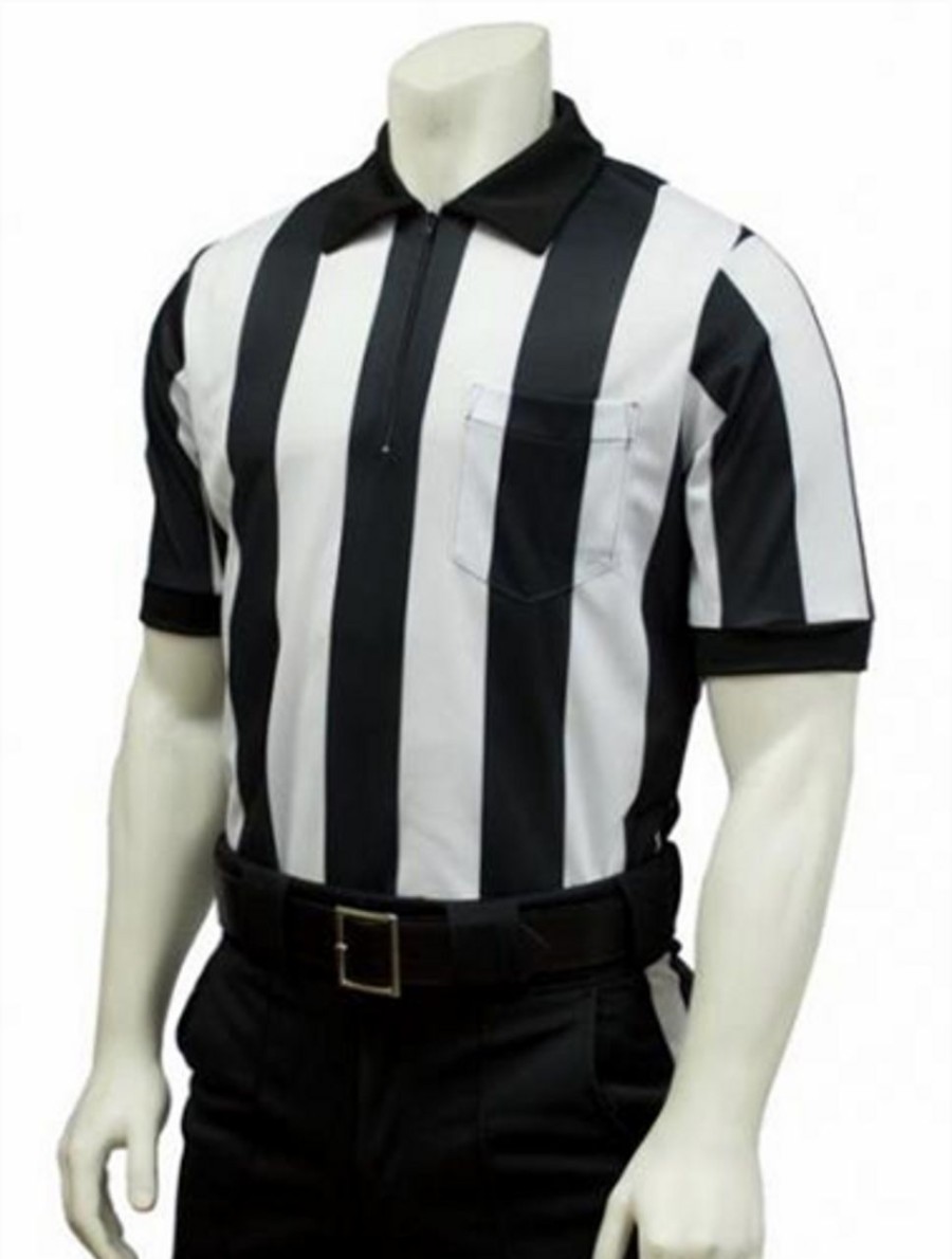 Team Sports * | Smitty Officials Apparel Smitty Fbs-137 Stripe Performance Mesh Ss Shirt