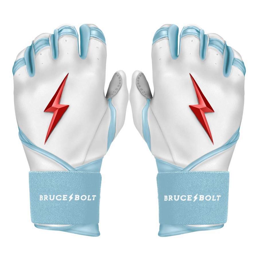 Batting Gloves * | Bruce Bolt Premium Pro Happ Series Long Cuff Batting Gloves