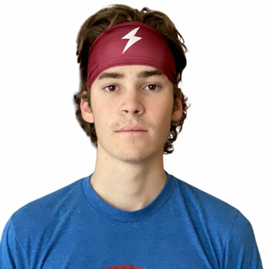 Apparel * | Bruce Bolt Performance Headband Maroon