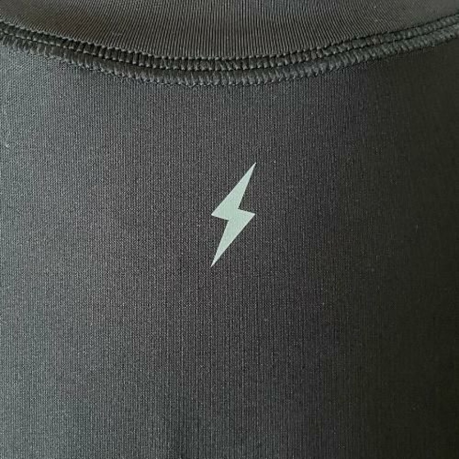 Apparel * | Bruce Bolt Long Sleeve Performance T-Shirt With Reflective Bolt- Black