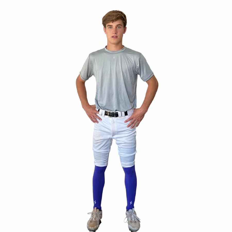 Bats & Gear * | Bruce Bolt Xtra Long Compression Leg Sleeves (Pair) Purple