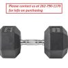 Fitness * | Escalade Sports Lifeline Llhrd50 Hex Rubber Dumbbell 50Lbs