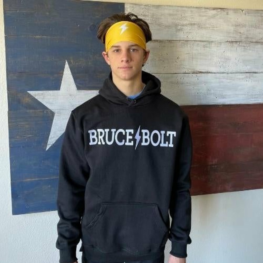 Apparel * | Bruce Bolt "Bruce Bolt" Hoodie Black