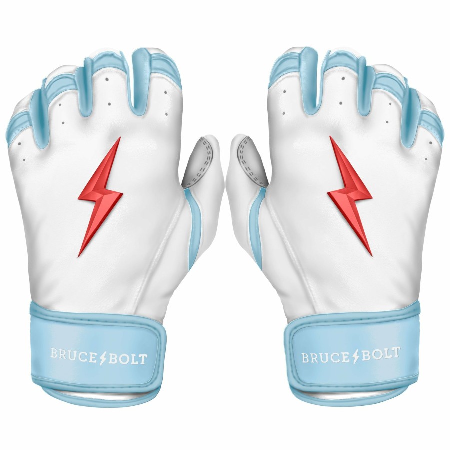 Batting Gloves * | Bruce Bolt Premium Pro Happ Series Short Cuff Batting Gloves