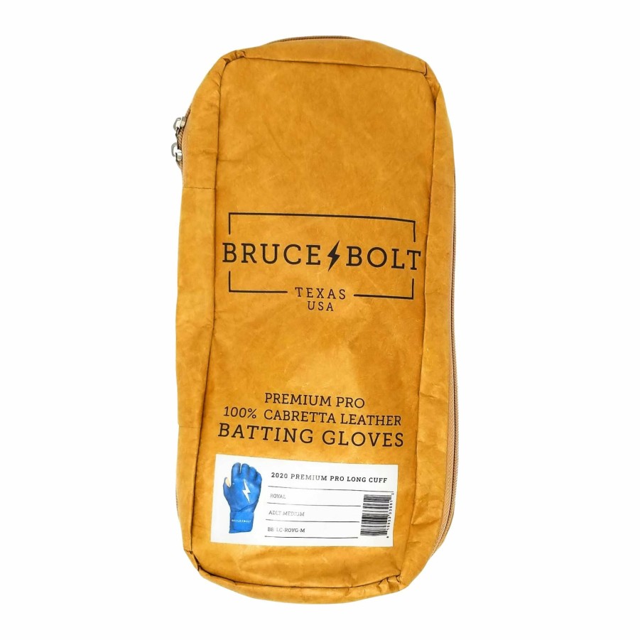 Batting Gloves * | Bruce Bolt Premium Pro Long Cuff Batting Gloves | Royal