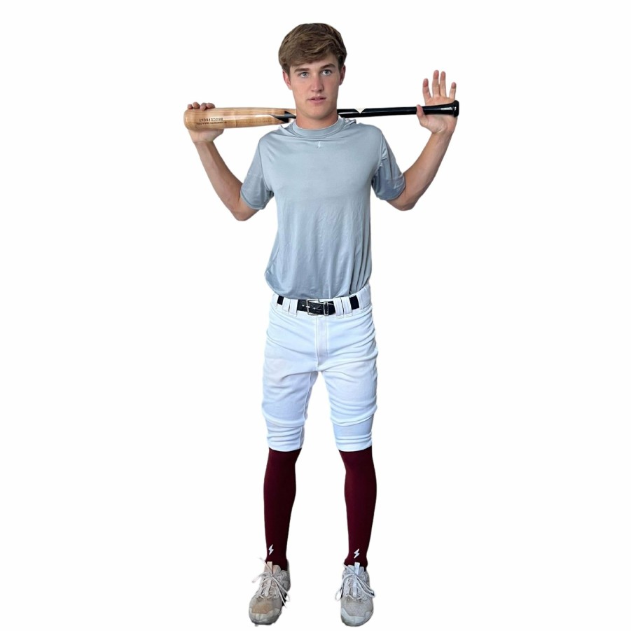 Bats & Gear * | Bruce Bolt Xtra Long Compression Leg Sleeves (Pair) Maroon