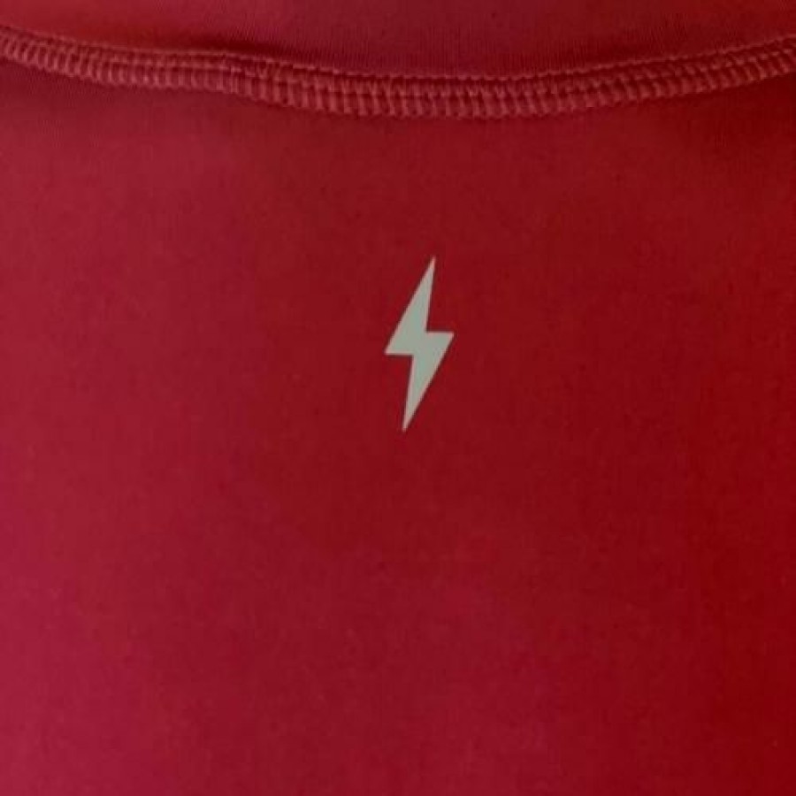 Apparel * | Bruce Bolt Long Sleeve Performance T-Shirt With Reflective Bolt- Maroon