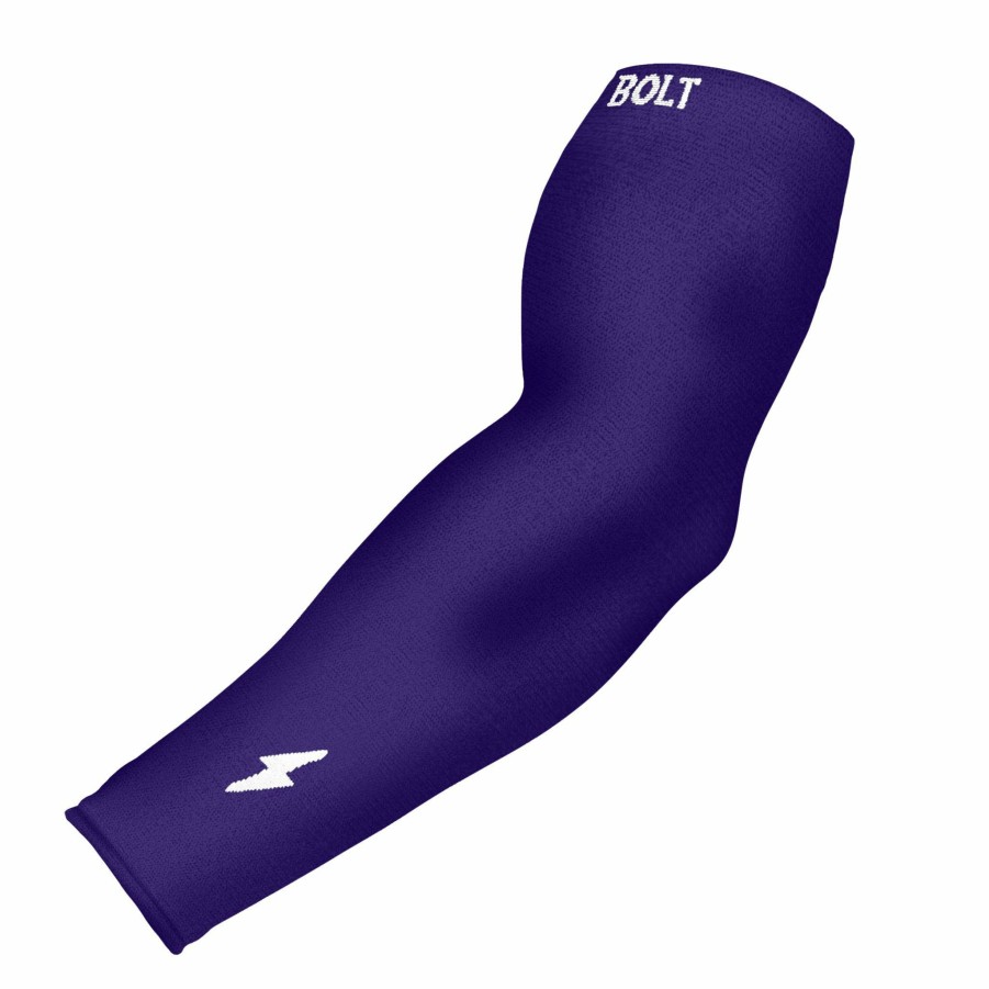 Bats & Gear * | Bruce Bolt Graduated Compression Premium Arm Sleeve Purple