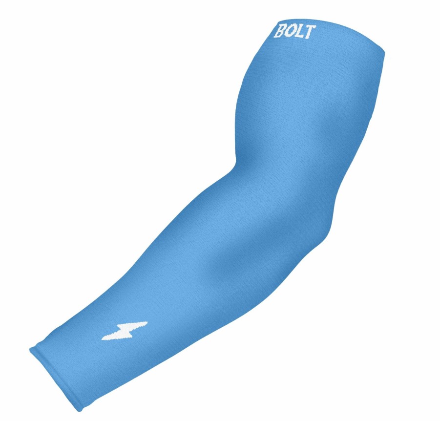 Bats & Gear * | Bruce Bolt Graduated Compression Premium Arm Sleeve Baby Blue