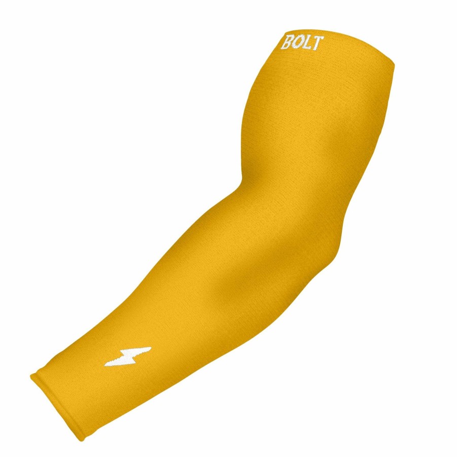 Bats & Gear * | Bruce Bolt Graduated Compression Premium Arm Sleeve Yellow