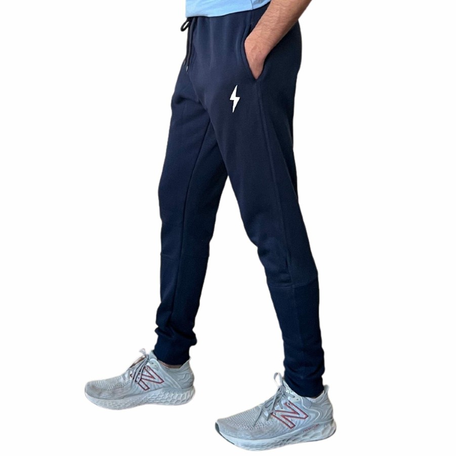 Apparel * | Bruce Bolt Cotton Joggers Navy