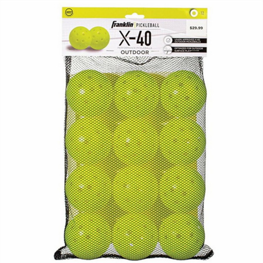 Team Sports * | Franklin Sports Inc. Franklin 52897 X-40 Outdoor Pickleball 12 Pack