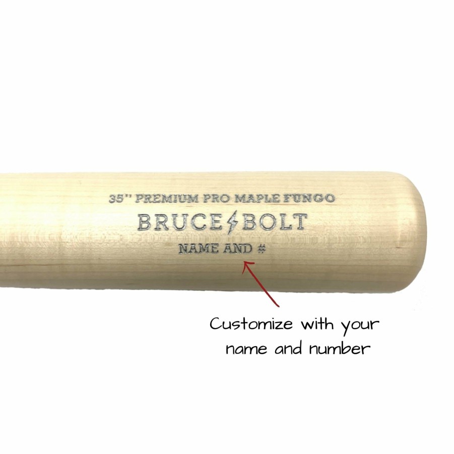 Bats & Gear * | Bruce Bolt Custom Premium Pro Wood Bat Fungo