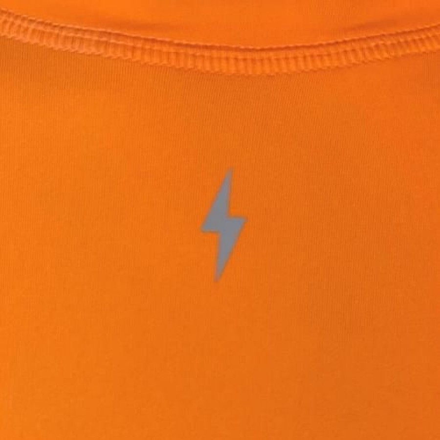 Apparel * | Bruce Bolt Short Sleeve Performance T-Shirt With Reflective Bolt- Orange