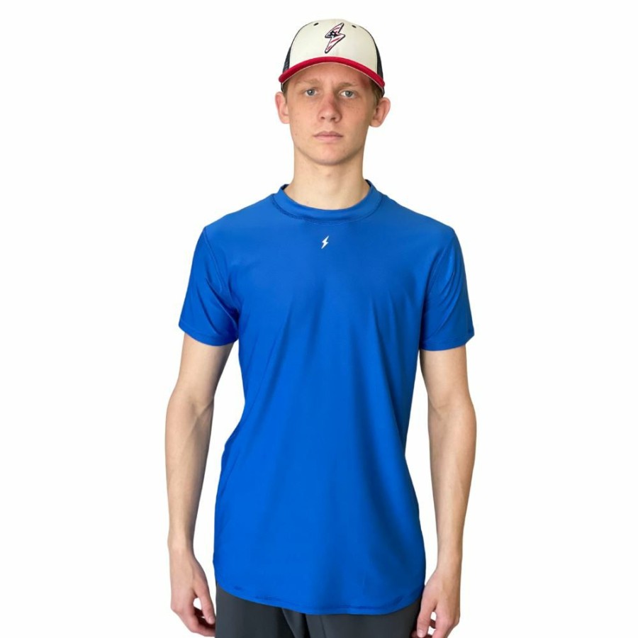 Apparel * | Bruce Bolt Short Sleeve Performance T-Shirt With Reflective Bolt- Royal