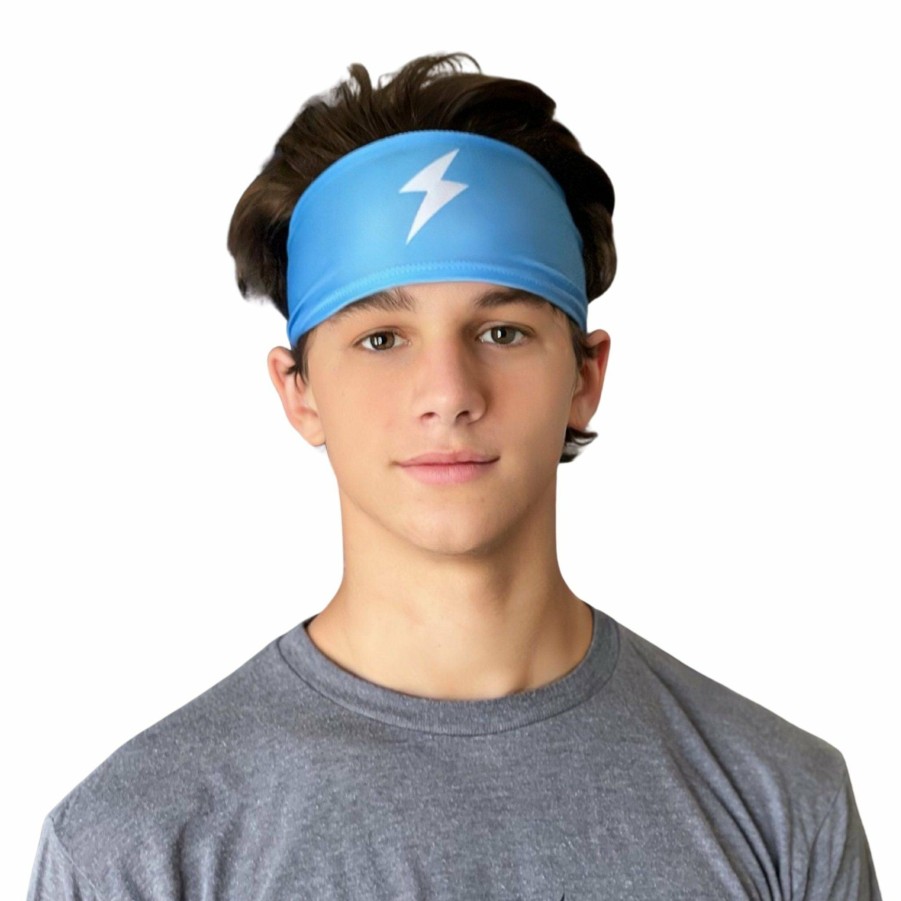 Apparel * | Bruce Bolt Performance Headband Baby Blue