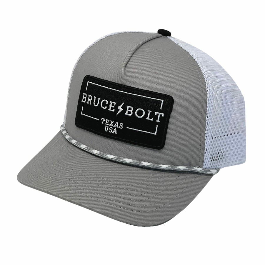 Apparel * | Bruce Bolt "Bruce Bolt" Patch 5-Panel Mesh Snapback Rope Trucker Hat