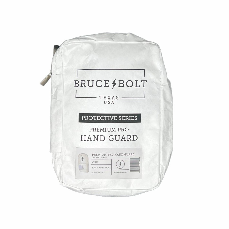 Bats & Gear * | Bruce Bolt Premium Pro Right Hand Guard White Rght