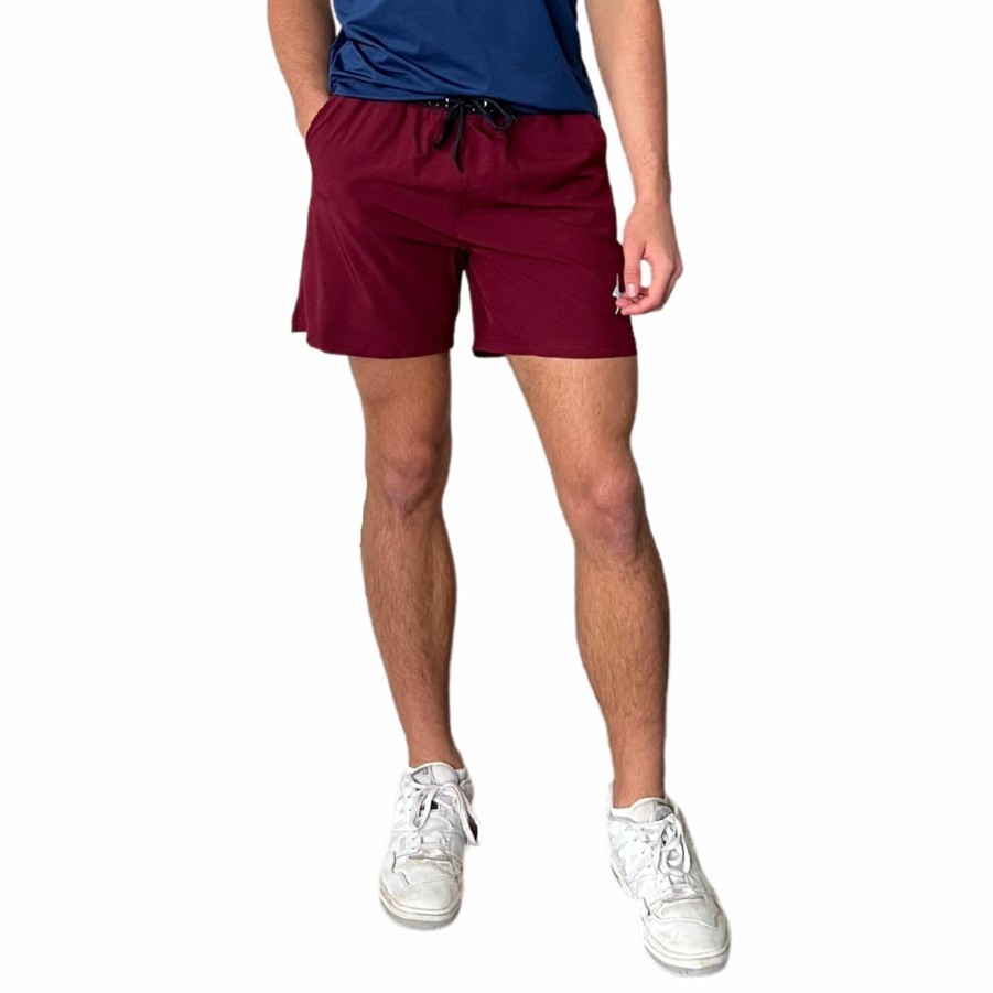 Apparel * | Bruce Bolt 5 Short W/ Liner Maroon