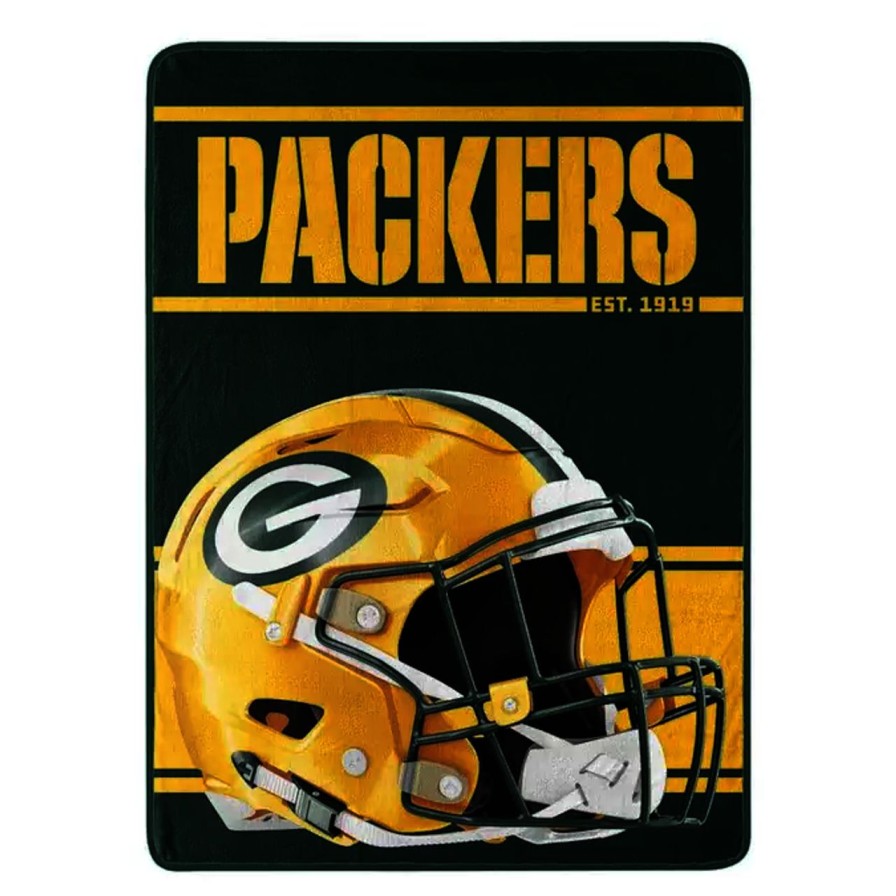 Accessories * | Northwest 059-Packers Green Bay Packers Nfl Run Micro Multi Polyester Throw Blanket