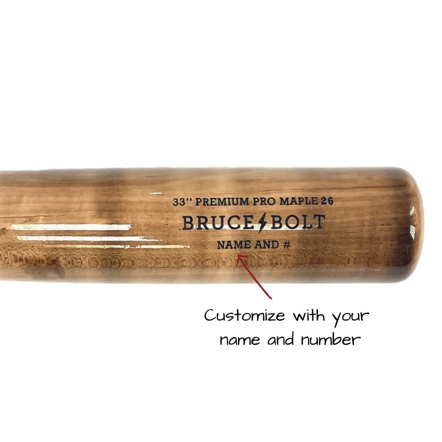 Bats & Gear * | Bruce Bolt Custom Premium Pro Wood Bat Cu26 And Cu26Y Model